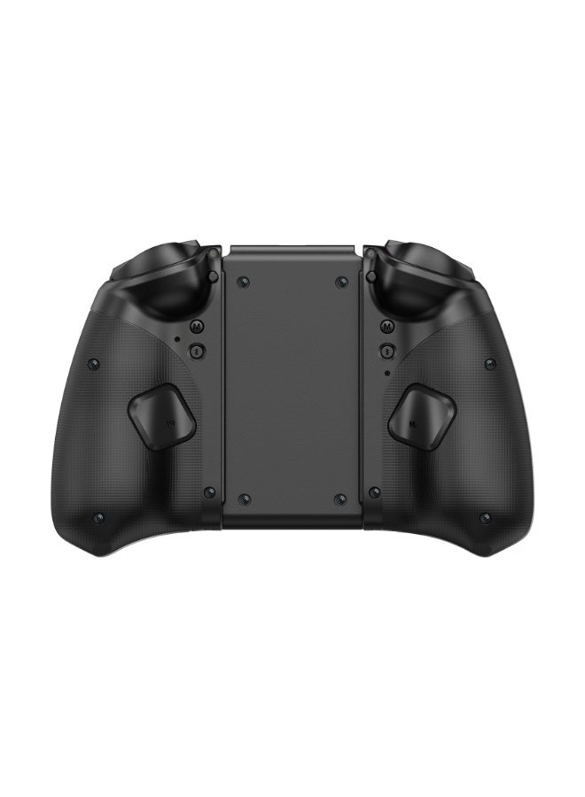LinYuvo وحدة تحكم ألعاب بلوتوث Classic Joypad LinYuvo KS33 لجهاز Switch وSwitch Lite وSwitch OLED مع 8 ألوان من إضاءة RGB، عصا تحكم معدنية، جيروسكوب بستة محاور، وظيفة Turbo، اهتزاز مزدوج قابل للتعديل، وظيفة إيقاظ، تحكم بالحركة، انفجار سريع، بطارية 500mAh - Image 2